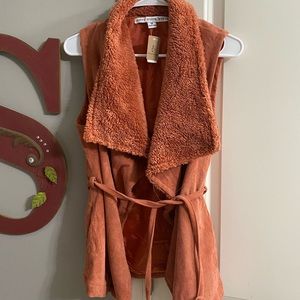 Rust colored jacket/ vest NWT